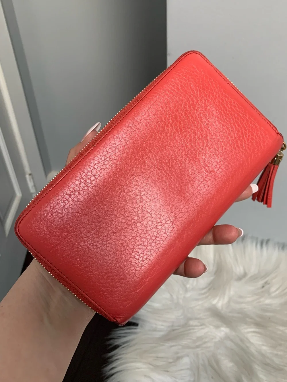 Authentic pink Gucci soho large zippy wallet. - Picture 2 of 14